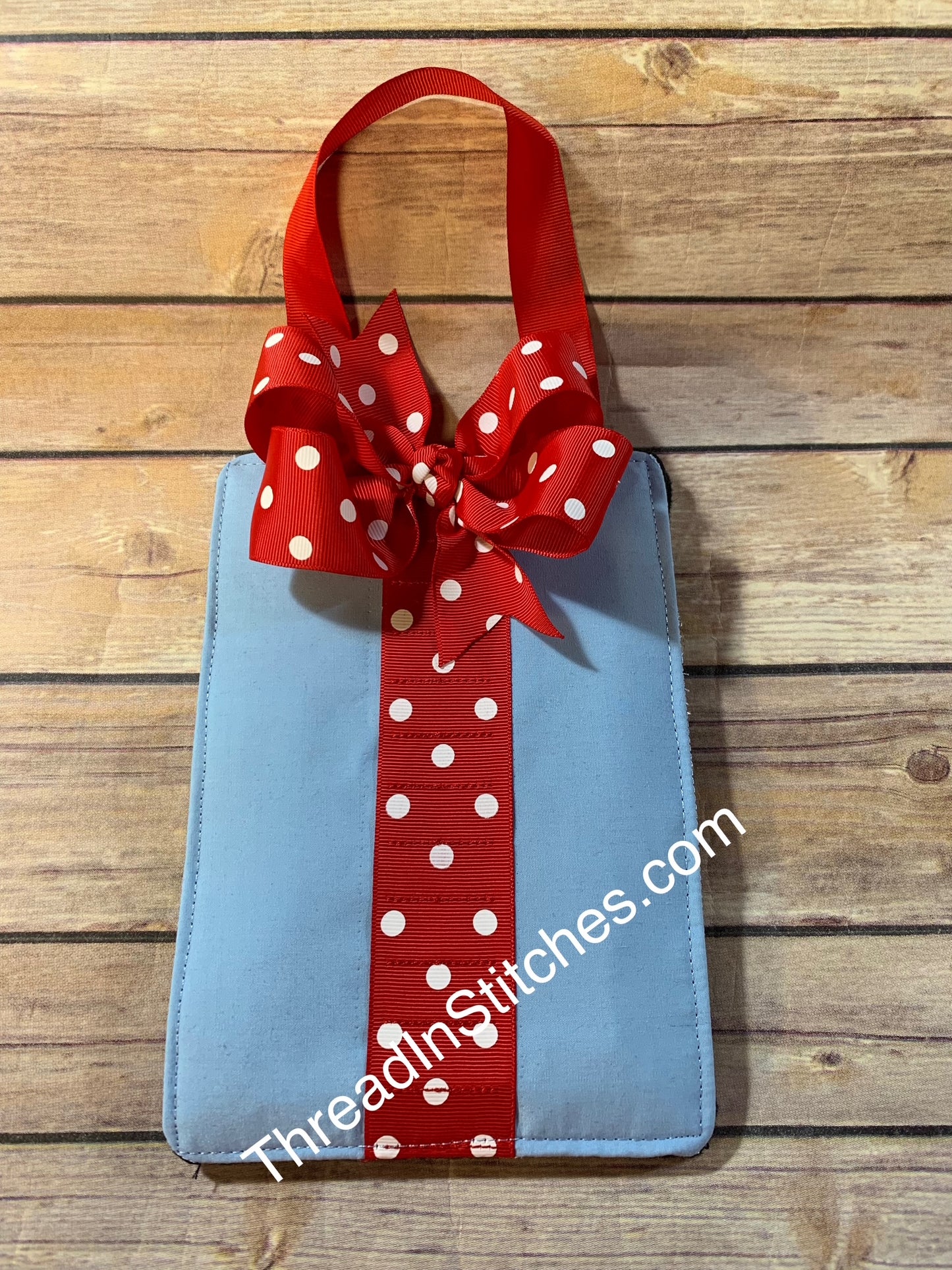 12. Light Blue dots Lollipop holder