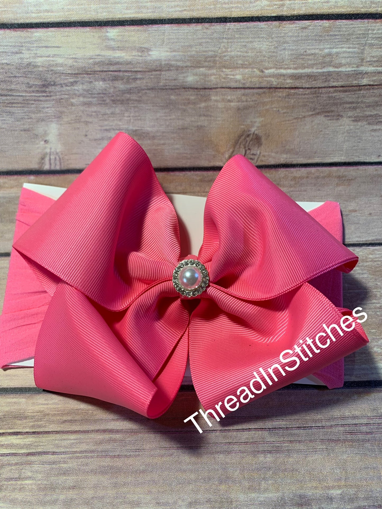 1. Big Hot Pink Baby Bow