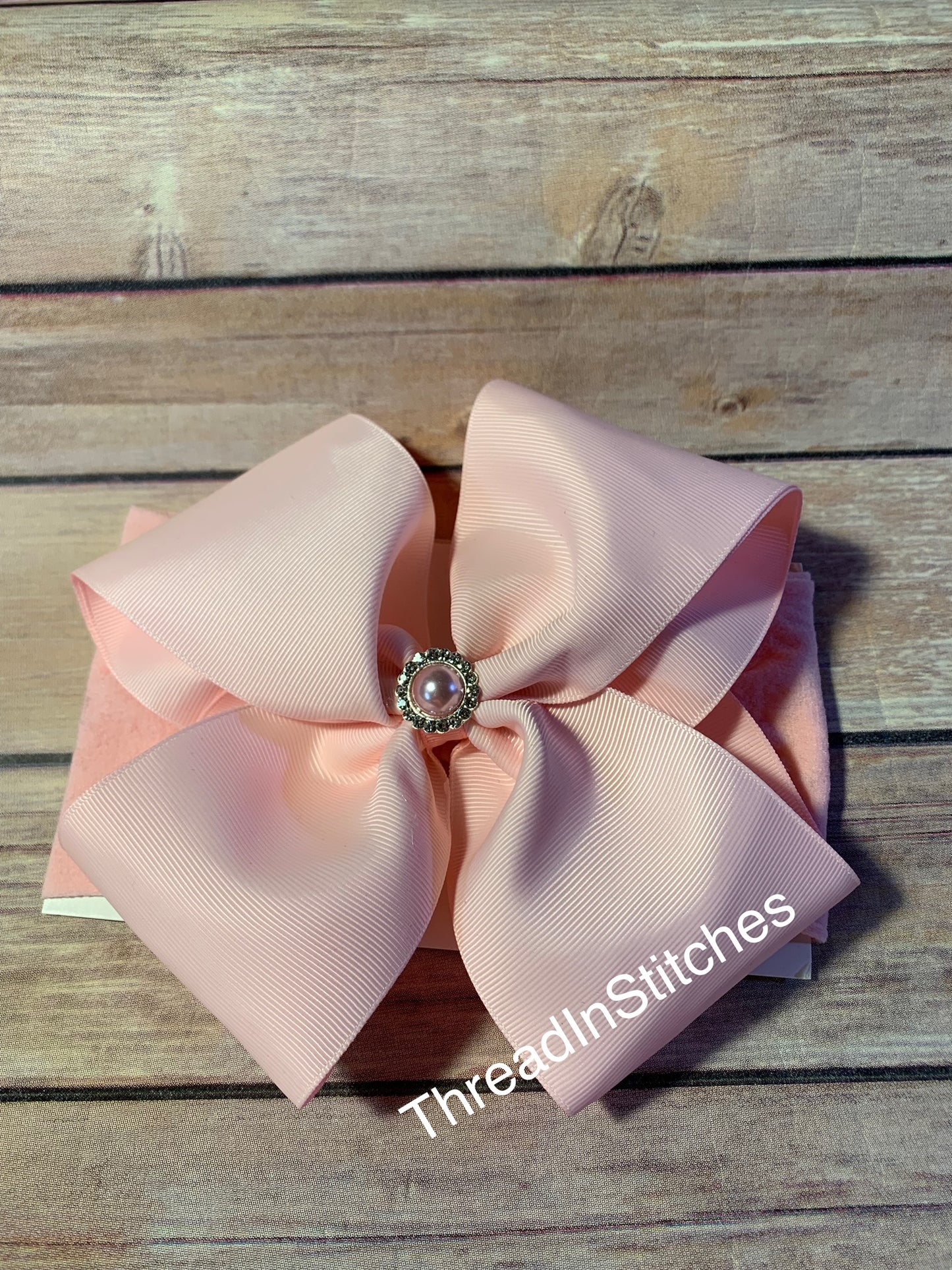 3. Big Light Pink Pink Baby Bow